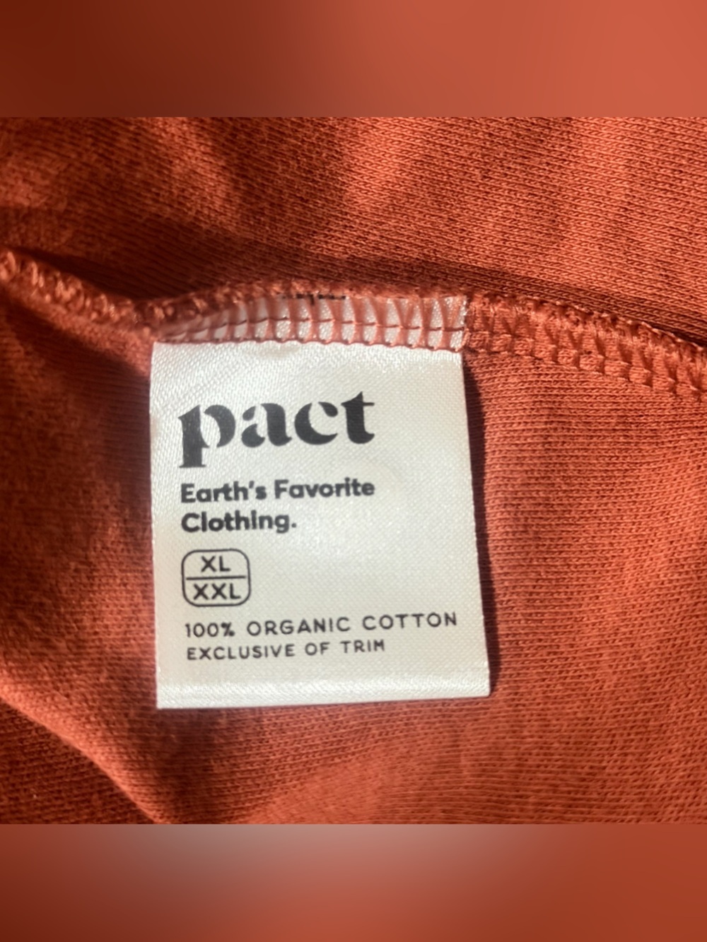 Pact Lightweight Open-Front Cardigan - Terracotta - Picture 10 of 10